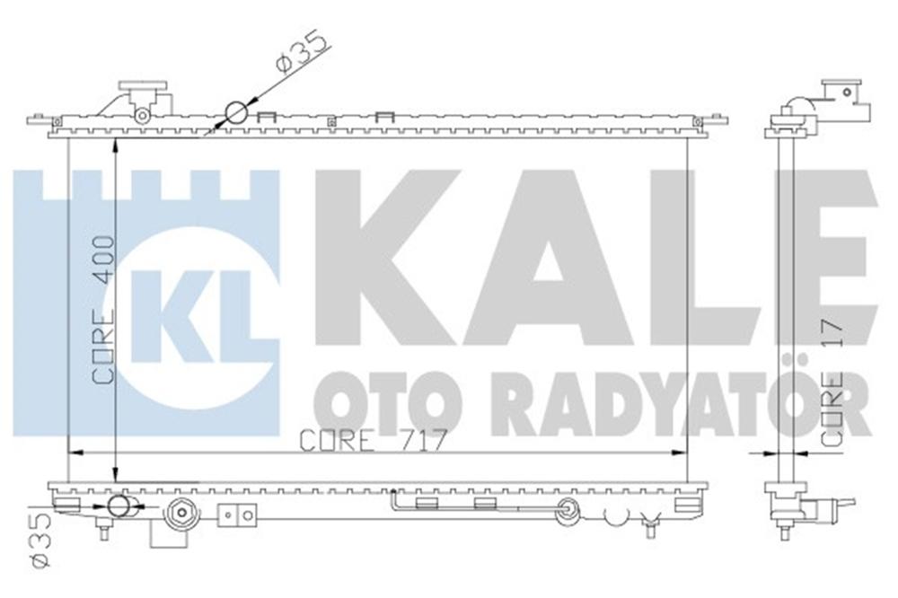 KALE 369300 - Su Radyatörü - Kore Sonata