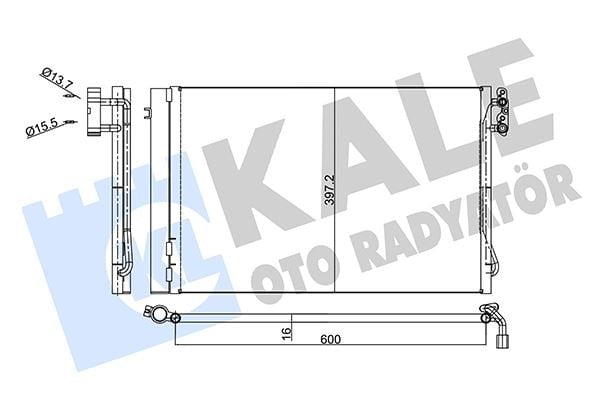 KALE 376600 - Klima Radyatörü - Bmw E81-e82-e87-e88-e90-e91-e92-e93-x1e84-z4e89