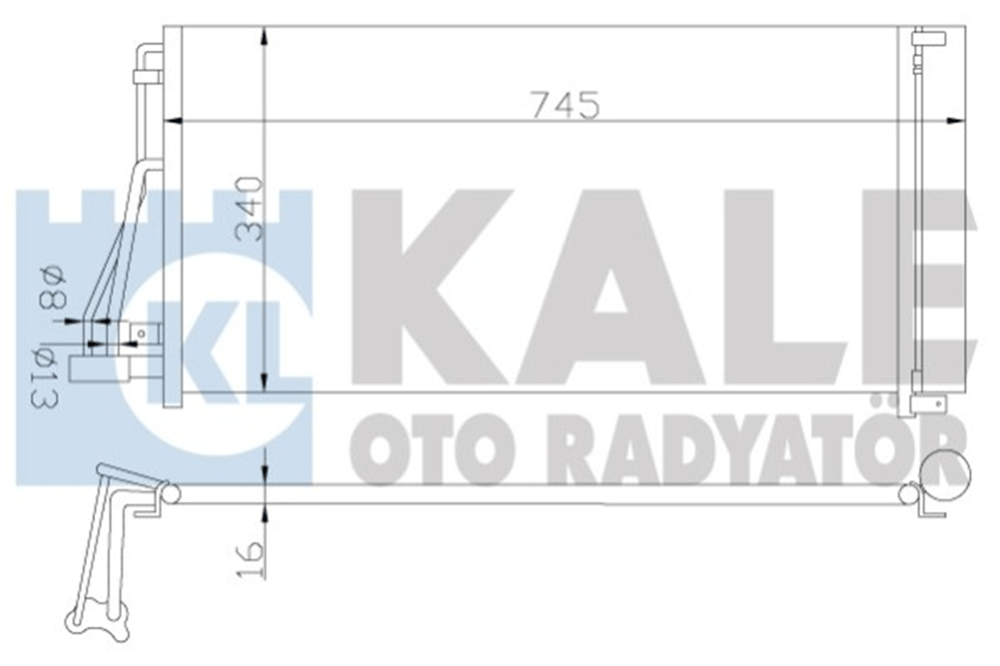 KALE 379800 - Klima Radyatörü - Kore Sonata/magentis/grandeur