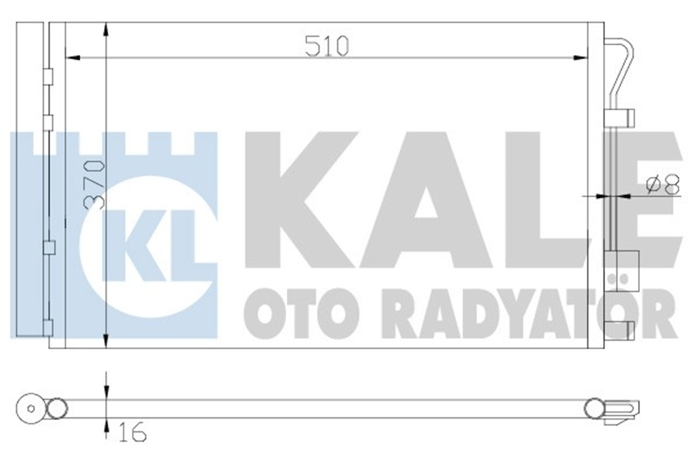 KALE 380200 - Klima Radyatörü - Kore Accent Blue/rio