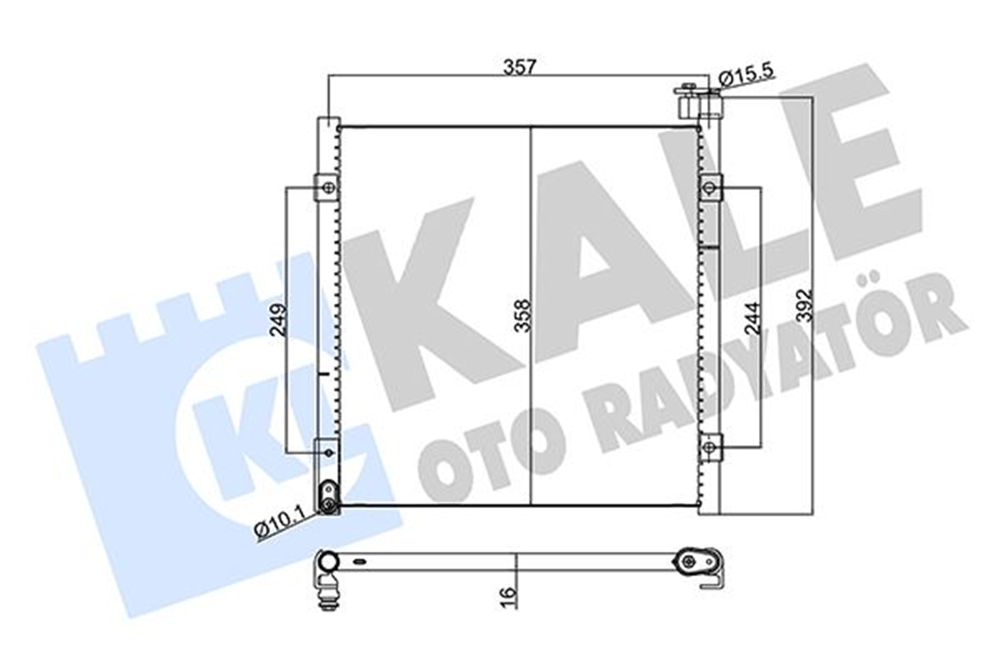 KALE 386700 - Klima Radyatörü - Japon Civic (ej, Ek, El)