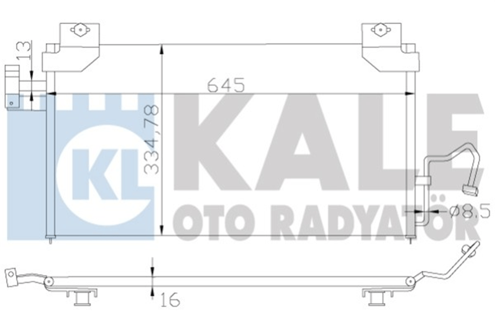 KALE 387100 - Klima Radyatörü - Japon 323 (bj)