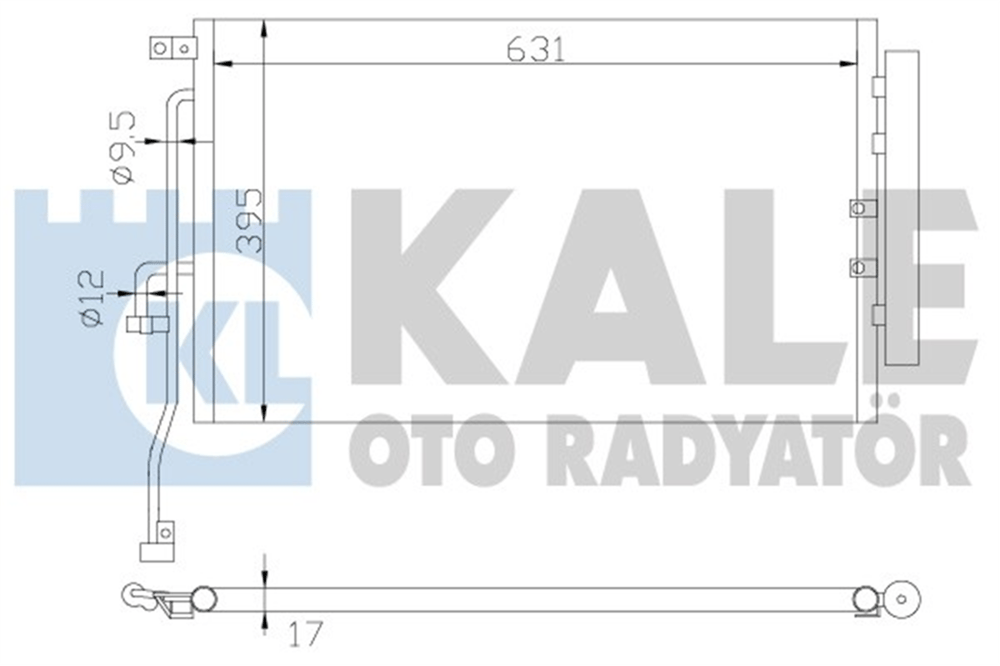 KALE 391000 - Klima Radyatörü - Opel Captiva Antara
