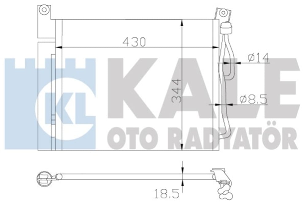 KALE 391500 - Klima Radyatörü - Kore Picanto