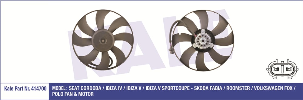 KALE 414700 - Fan Motoru - Vw Polo-cordoba-ibiza-fabia