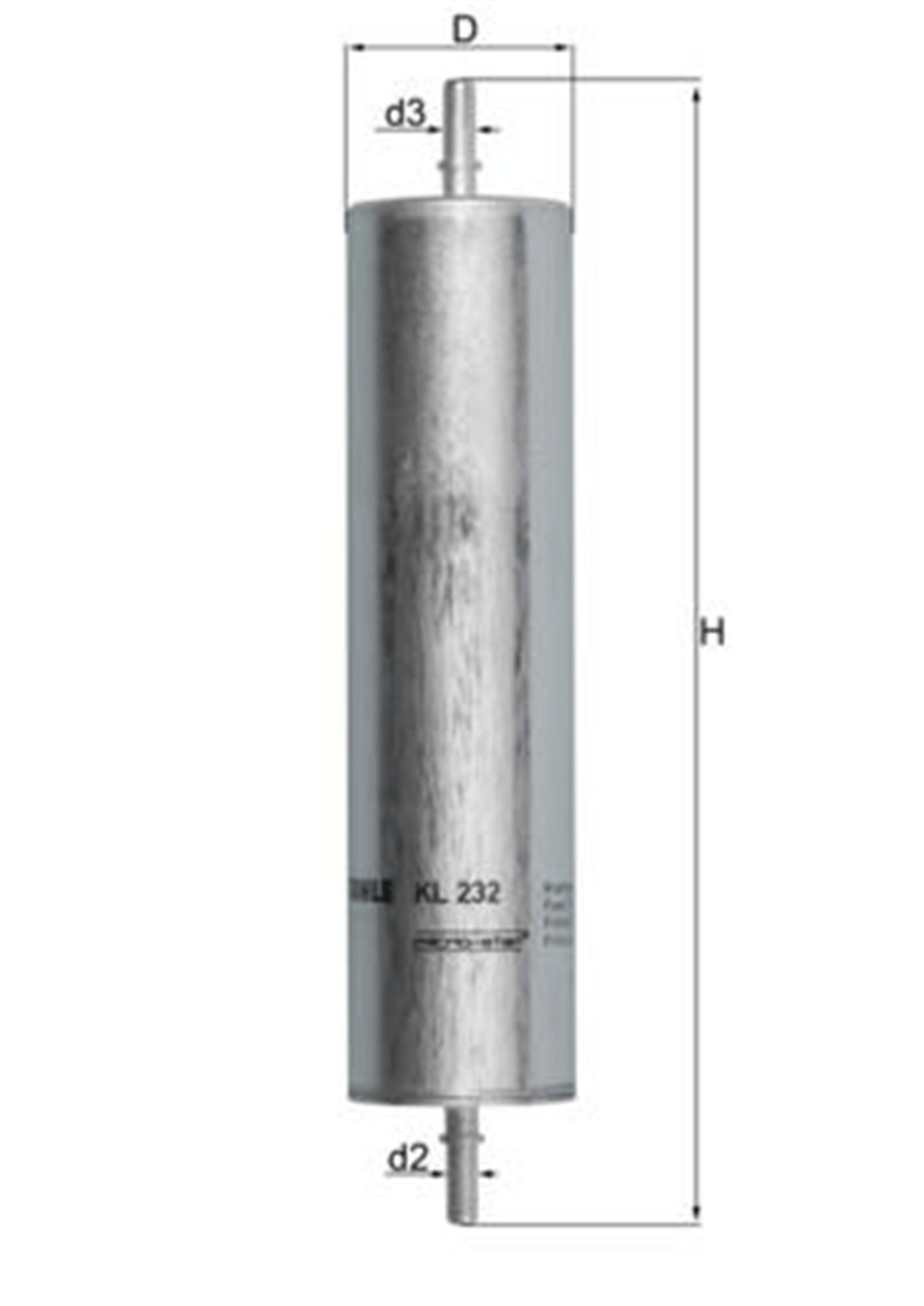 MAHLE KL232 - Yakit Filtresi - Bmw Frelander 1