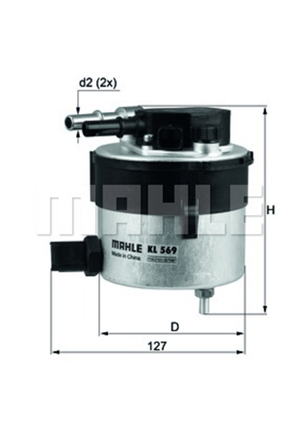 MAHLE KL569 - Yakit Filtresi - Ford Focus/c-max