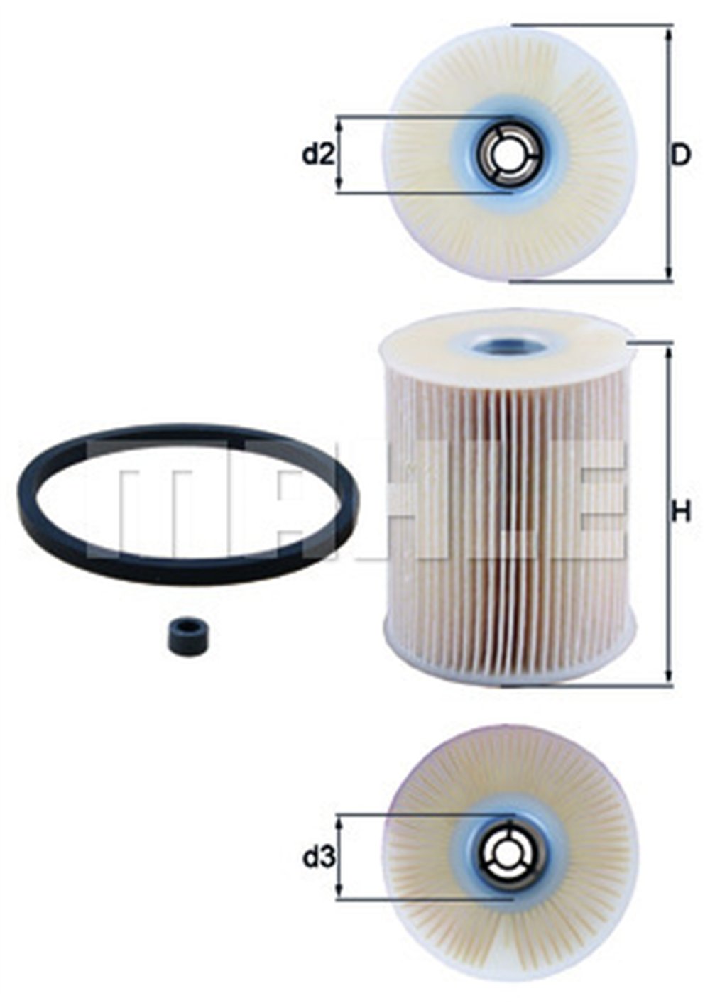 MAHLE KX231D - Yakit Filtresi - Opel Corsa C Combo C Astra G Astra H Vectra B Vectra C Omega B Zafira A Zafira B Meriva A