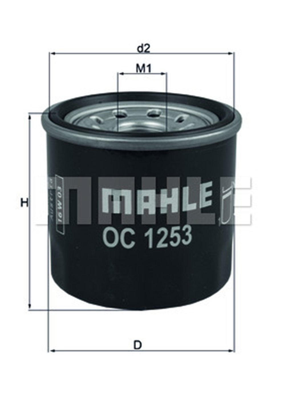 MAHLE OC1253 - Yag Filtresi - Opel Kalos Aveo Spark