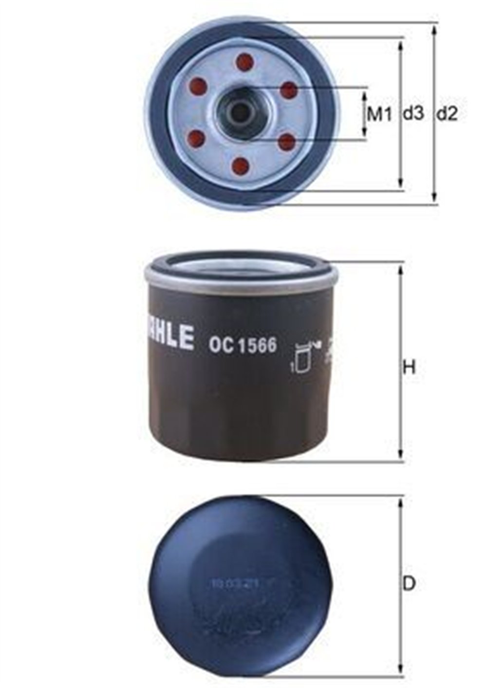 MAHLE OC1566 - Yag Filtresi - Renault Latitude/megane Iii-iv/fluence/talisman/laguna Iii/duster Ii/juke/note