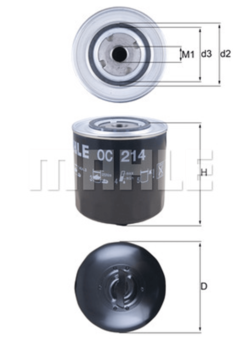 MAHLE OC214 - Yag Filtresi - Vw T4