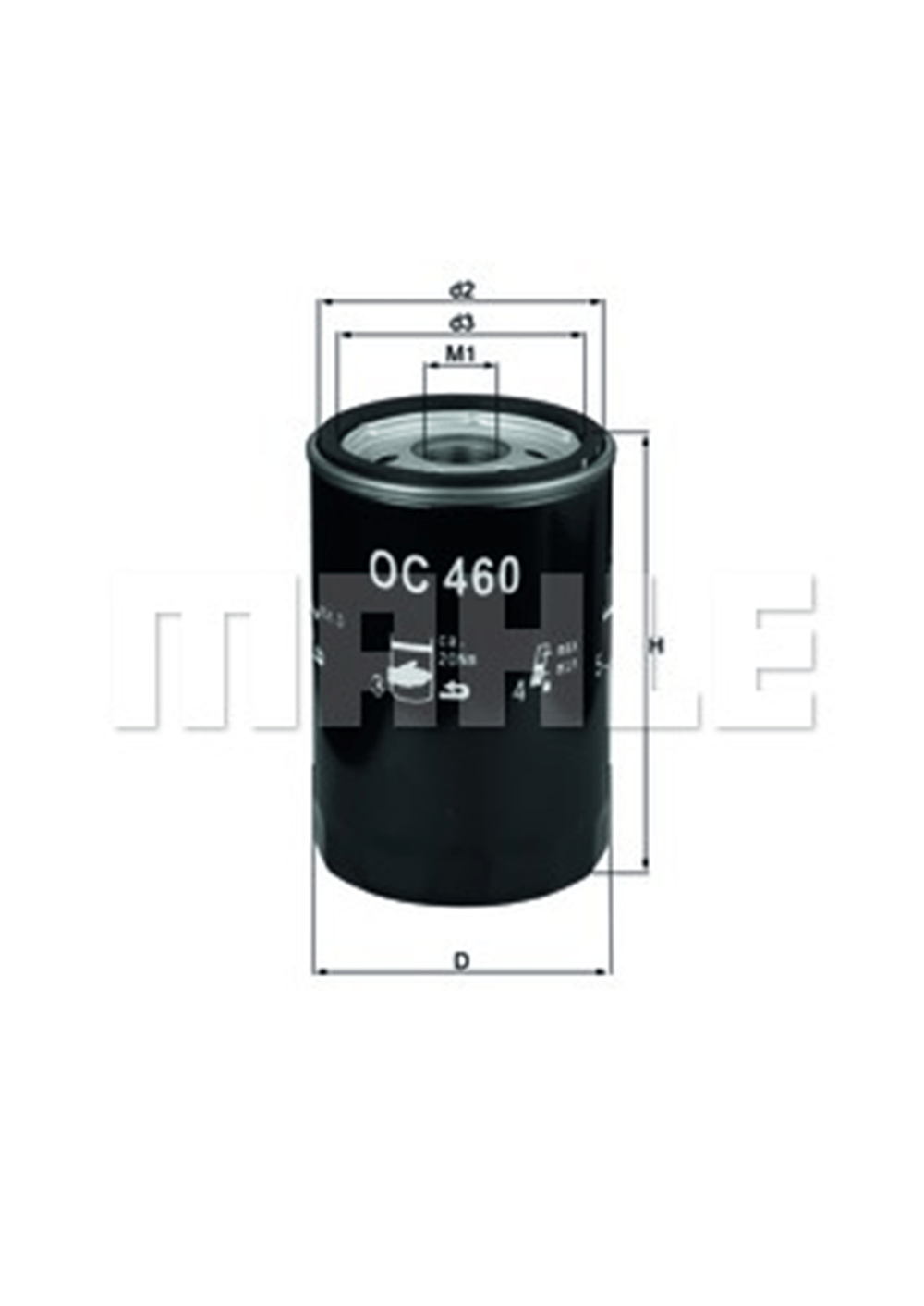 MAHLE OC460 - Yag Filtresi - Vw T2
