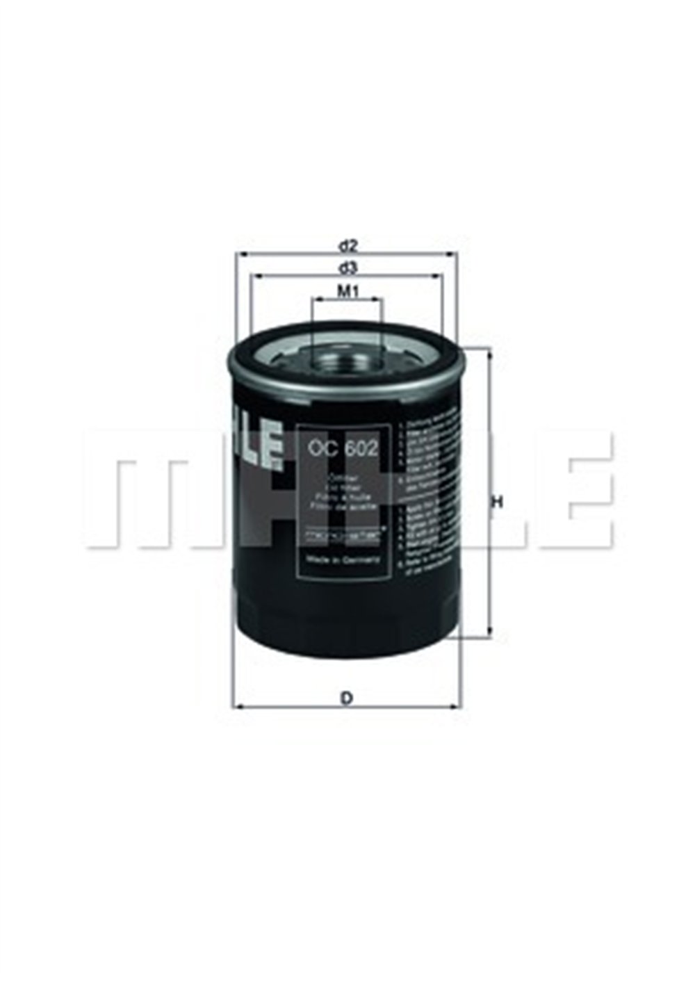 MAHLE OC602 - Yag Filtresi - Bmw Land Rover Iii