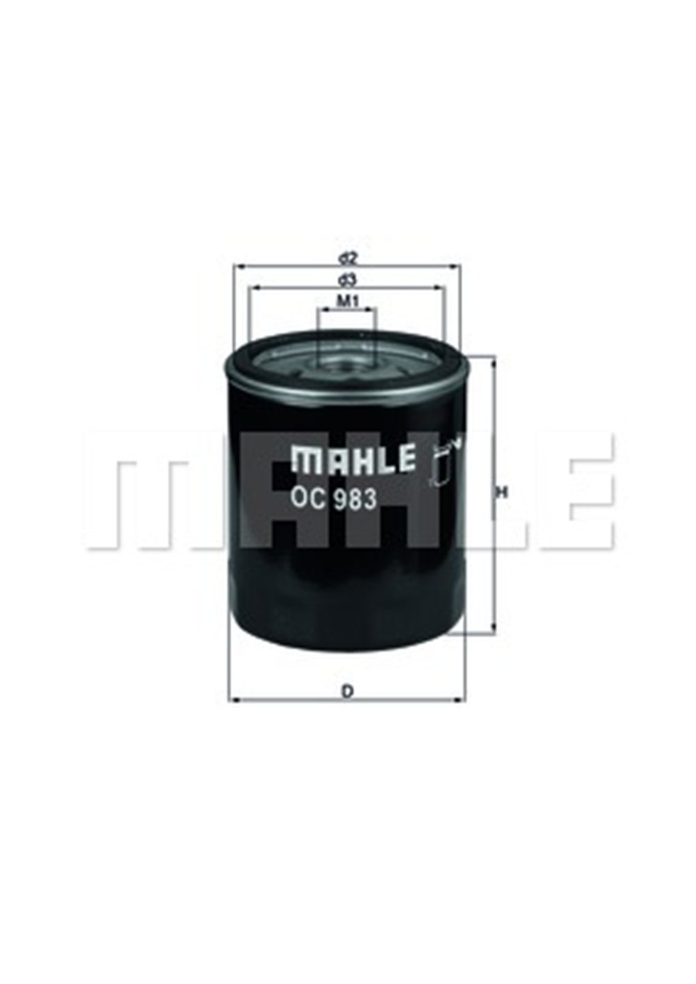 MAHLE OC983 - Yag Filtresi - Fiat Marea/palio/brava/bravo/stilo-alfa 145-146-147-156