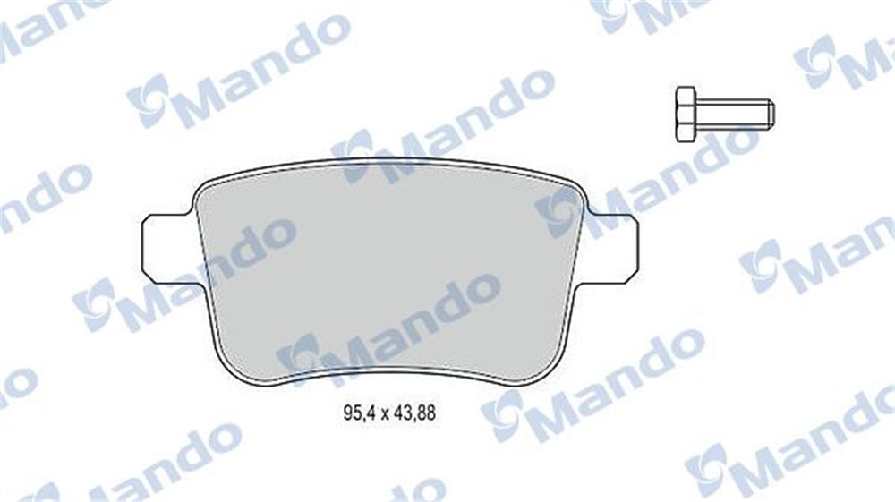 MANDO MBF015241 - Fren Balatasi Arka - Renault Kangoo Iii/mercedes-benz/jitan