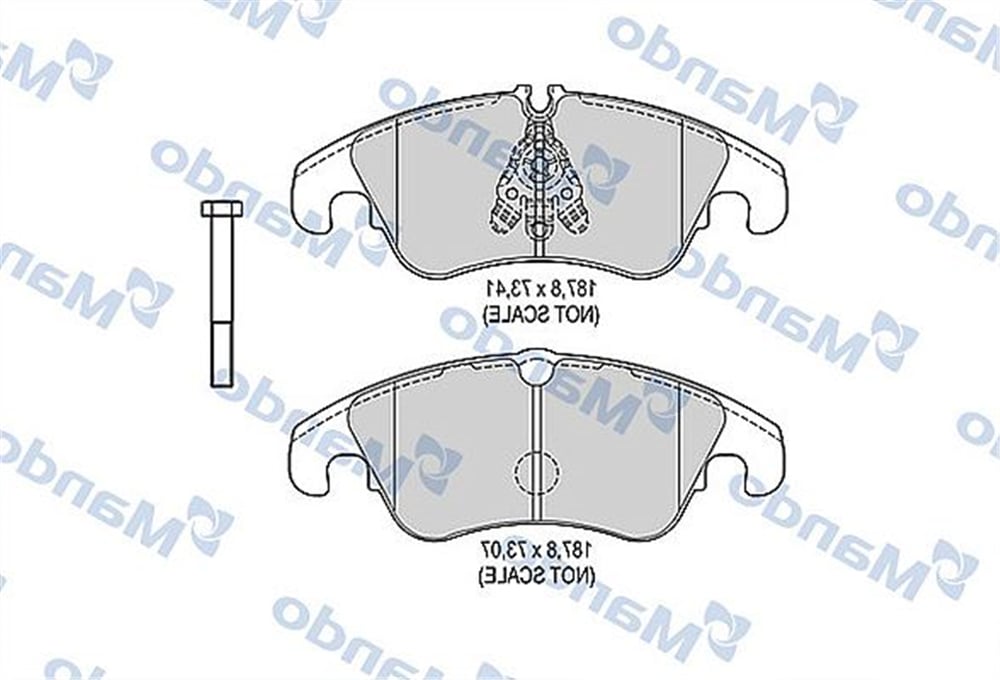 MANDO MBF015388 - Fren Balatasi Ön - Vw A4-a5-a6-a7-q5
