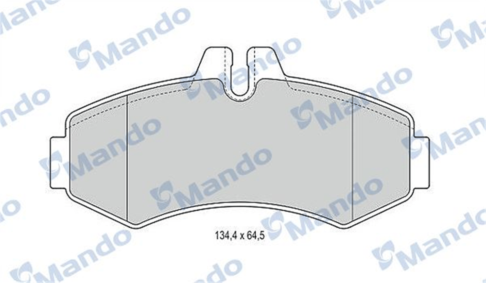 MANDO MBF015660 - Fren Balatasi Ön - Mercedes W638