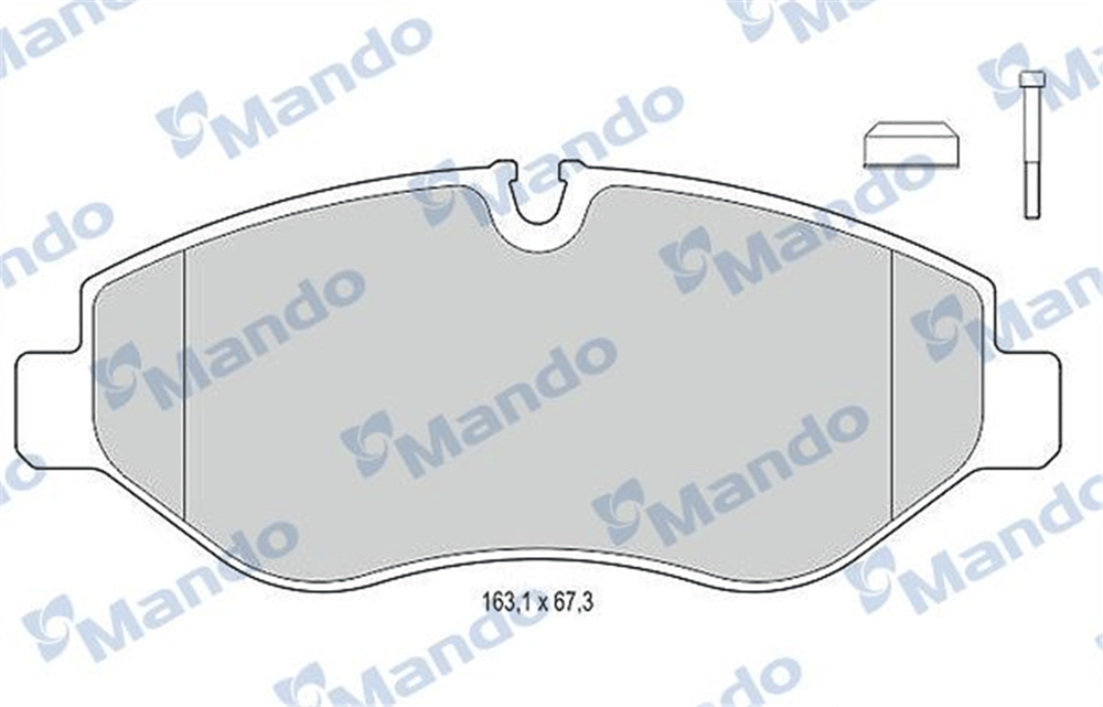 MANDO MBF015671 - Fren Balatasi Ön - Mercedes W906-907-910-639-447