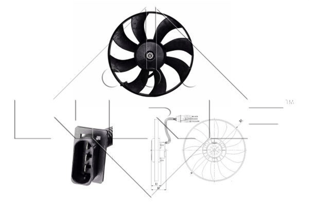 NRF 47410 - Fan Motoru - Vw Polo-cordoba-ibiza-fabia