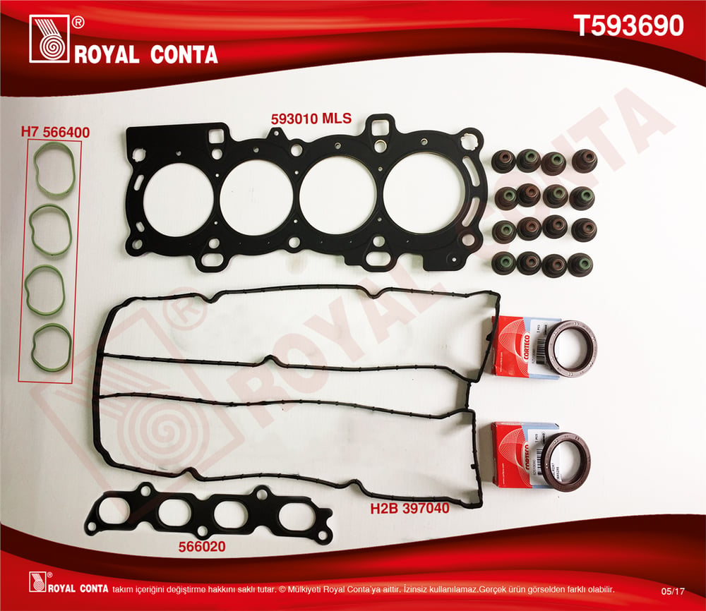 ROYAL T593690 - Takim Conta Üst - Ford Focus/c-max/fiesta