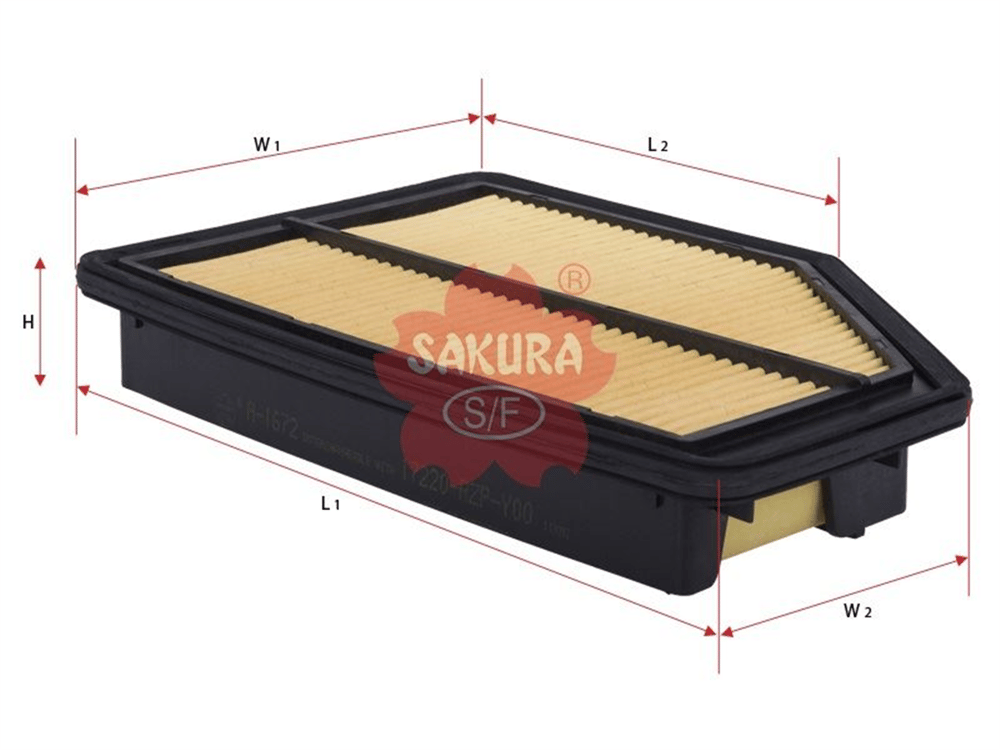 SAKURA A-1672 - Hava Filtresi - Japon Crv (re)