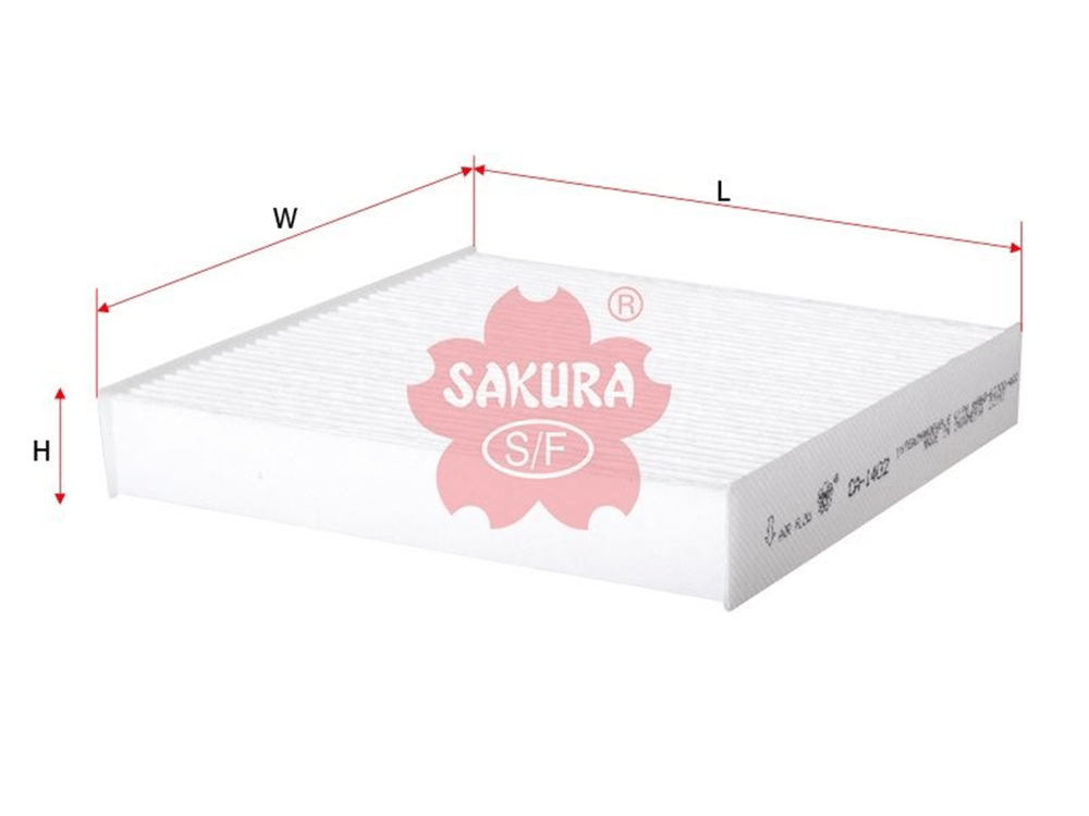 SAKURA CA-1402 - Polen Filtresi - Japon Swift (mz, Ez, Nz) : Sx4 (ey) 1.6/1.6 Ddis 10-13 : Terios (j2) 1.3/1.5 06-