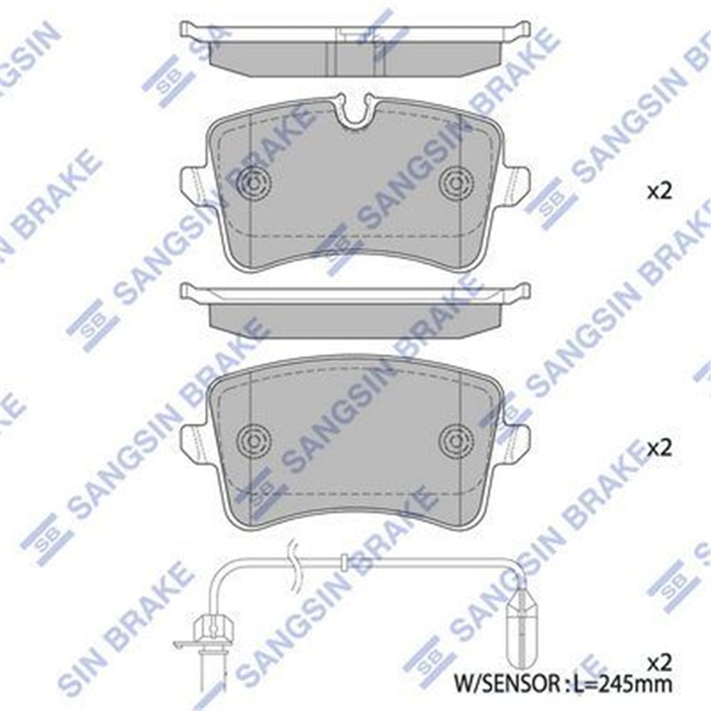 SANGSIN SP2317 - Fren Balatasi Arka - Vw A4-a5-a6-q5