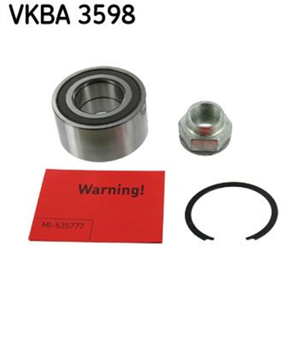 SKF 3598 - Teker Rulmani Ön - Fiat Egea/doblo Iii/stilo/bravo Ii
