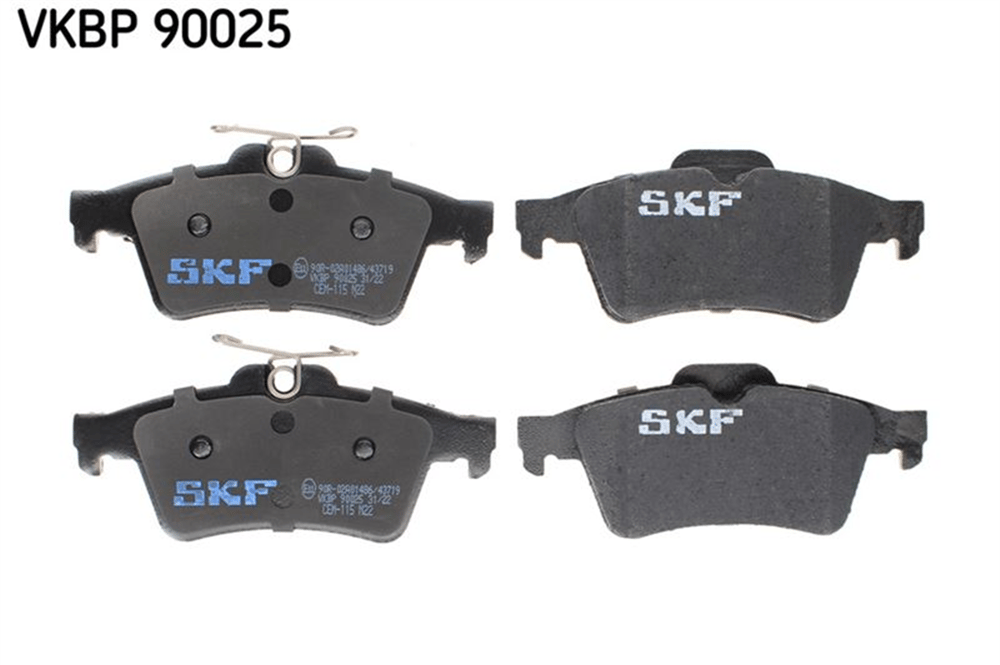 SKF 90025 - Fren Balatasi Arka - Renault Laguna Ii Megane Ii Latitude Vectra C Focus Ii Primera
