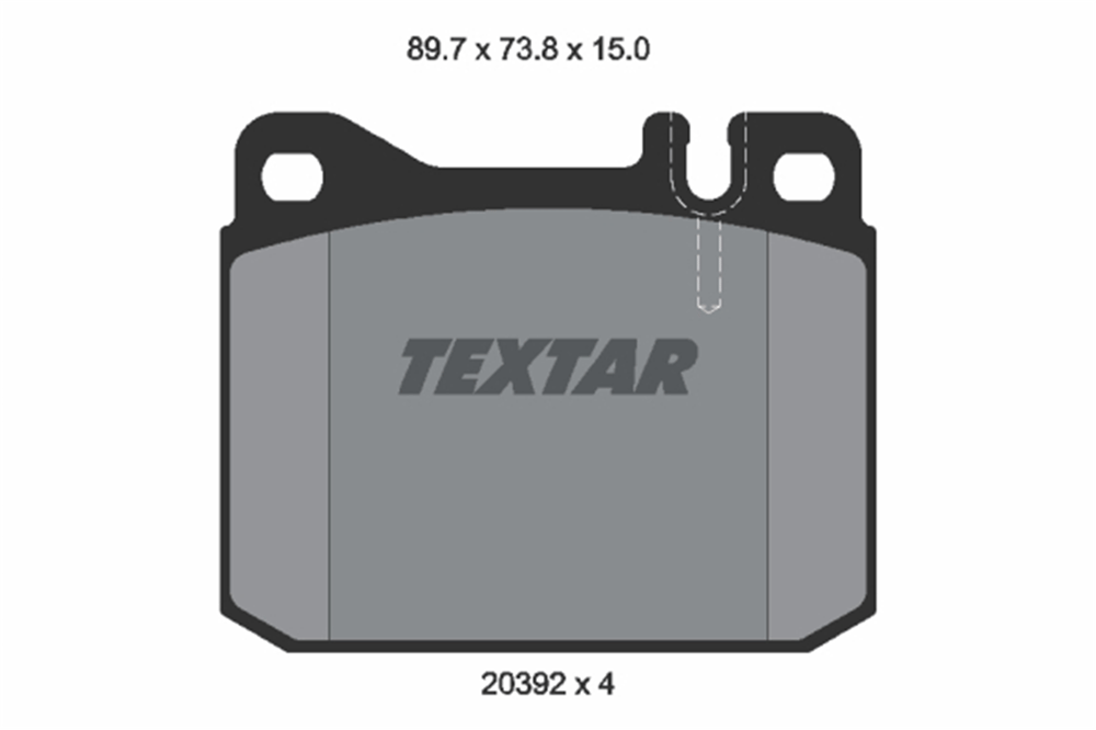 TEXTAR 2039204 - Fren Balatasi Ön - Mercedes W123