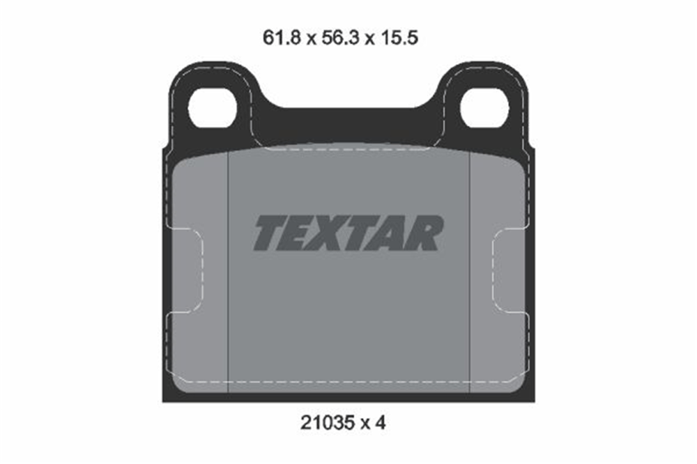 TEXTAR 2103501 - Fren Balatasi Arka - Mercedes W115-123-126