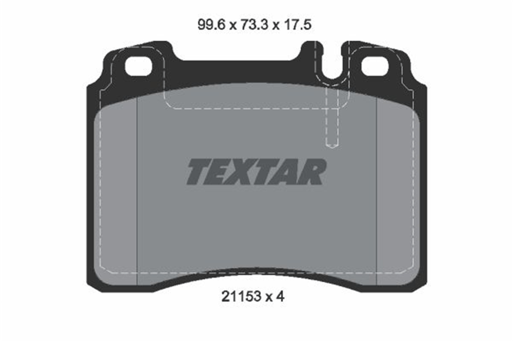 TEXTAR 2115307 - Fren Balatasi Ön - Mercedes W124-129