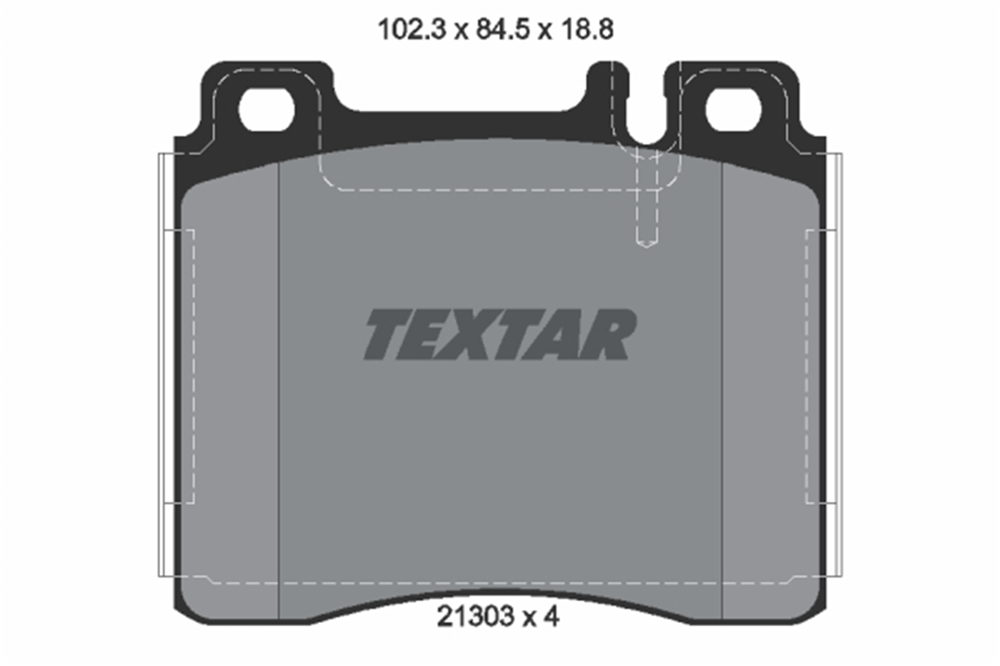 TEXTAR 2130304 - Fren Balatasi Ön - Mercedes W140
