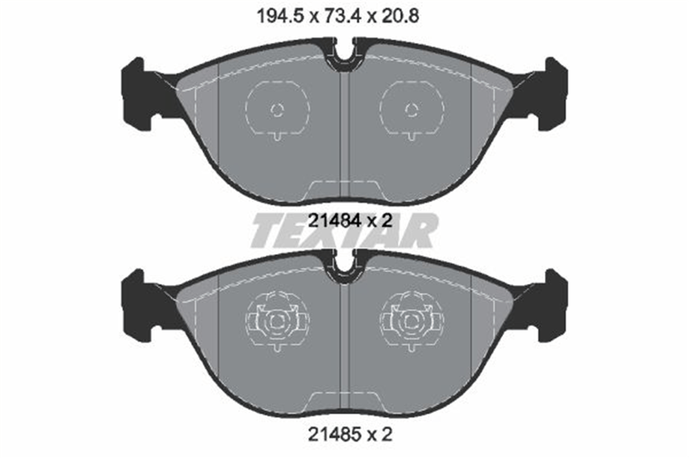TEXTAR 2148401 - Fren Balatasi Ön - Bmw E38