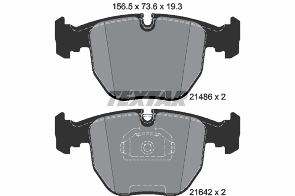 TEXTAR 2148602 - Fren Balatasi Ön - Bmw E38-e39-x5 E53