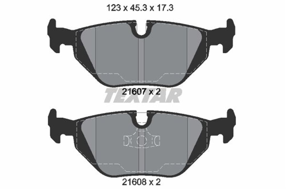 TEXTAR 2160702 - Fren Balatasi Arka - Bmw E36