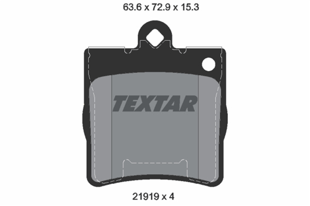 TEXTAR 2191901 - Fren Balatasi Arka - Mercedes W202-203-210