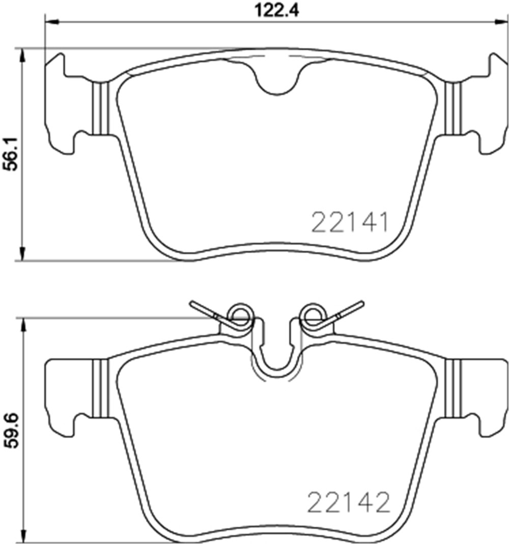 TEXTAR 2214101 - Fren Balatasi Arka - Bmw Land Rover Range Rover Discovery Sport Evoque