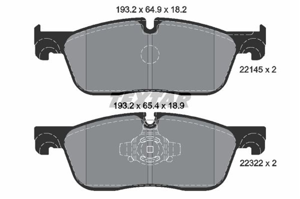 TEXTAR 2214501 - Fren Balatasi Ön - Bmw Land Rover Range Rover Discovery Sport - Evoque
