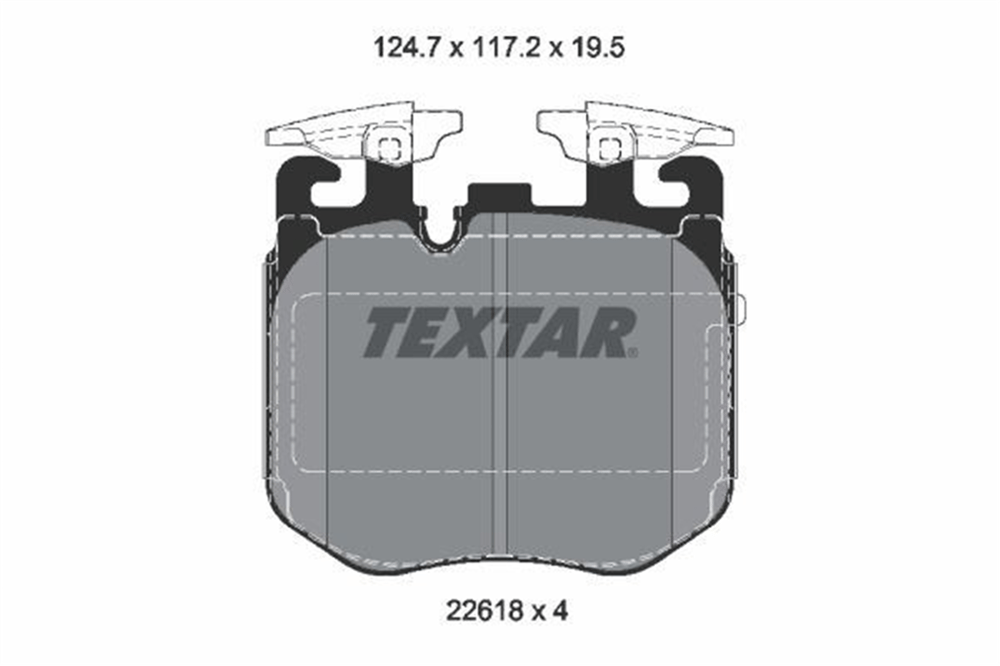 TEXTAR 2261801 - Fren Balatasi Ön - Bmw G20-g21-g30-g32-g11-g12-g14-g15-g16-x5 G05-x6 G06-x7 G07