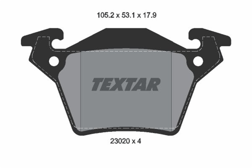 TEXTAR 2302001 - Fren Balatasi Arka - Mercedes Vito.108,110.d - 108,110,112.cdi - V.200,220,230,280