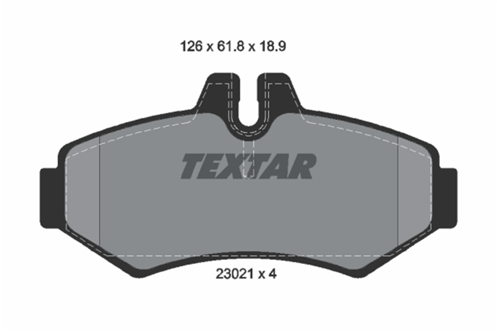 TEXTAR 2302101 - Fren Balatasi Arka - Mercedes W901-902-903 Sprinter -lt 35