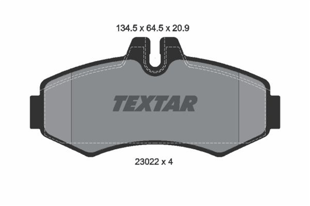 TEXTAR 2302201 - Fren Balatasi Ön - Mercedes W638