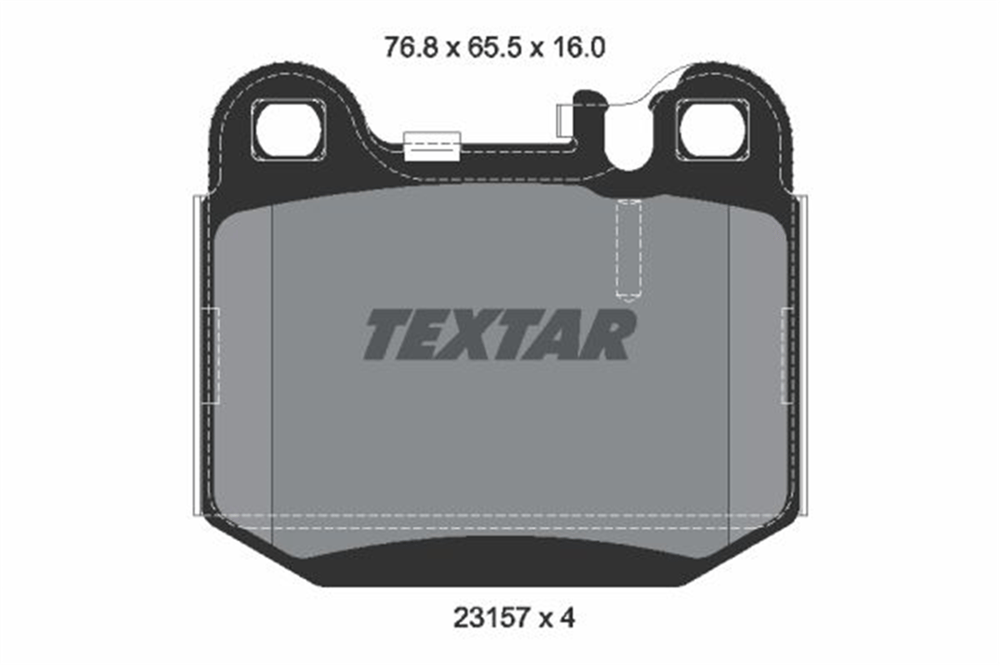 TEXTAR 2315702 - Fren Balatasi Arka - Mercedes W163