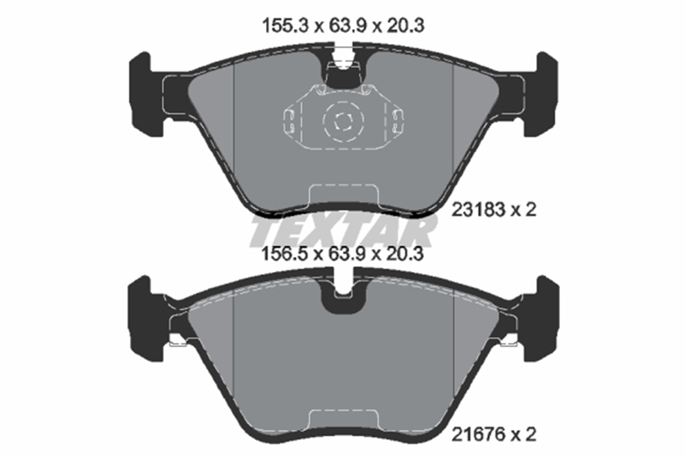 TEXTAR 2318302 - Fren Balatasi Ön - Bmw E46-x3 E83