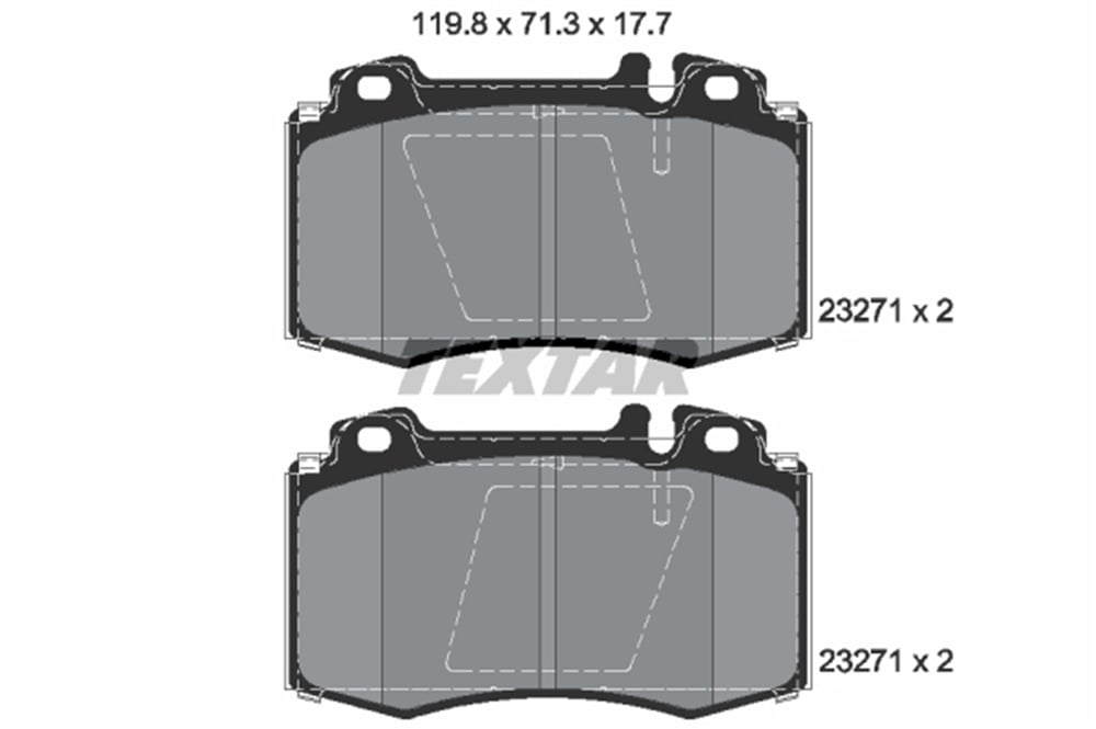 TEXTAR 2327102 - Fren Balatasi Ön - Mercedes W163-220