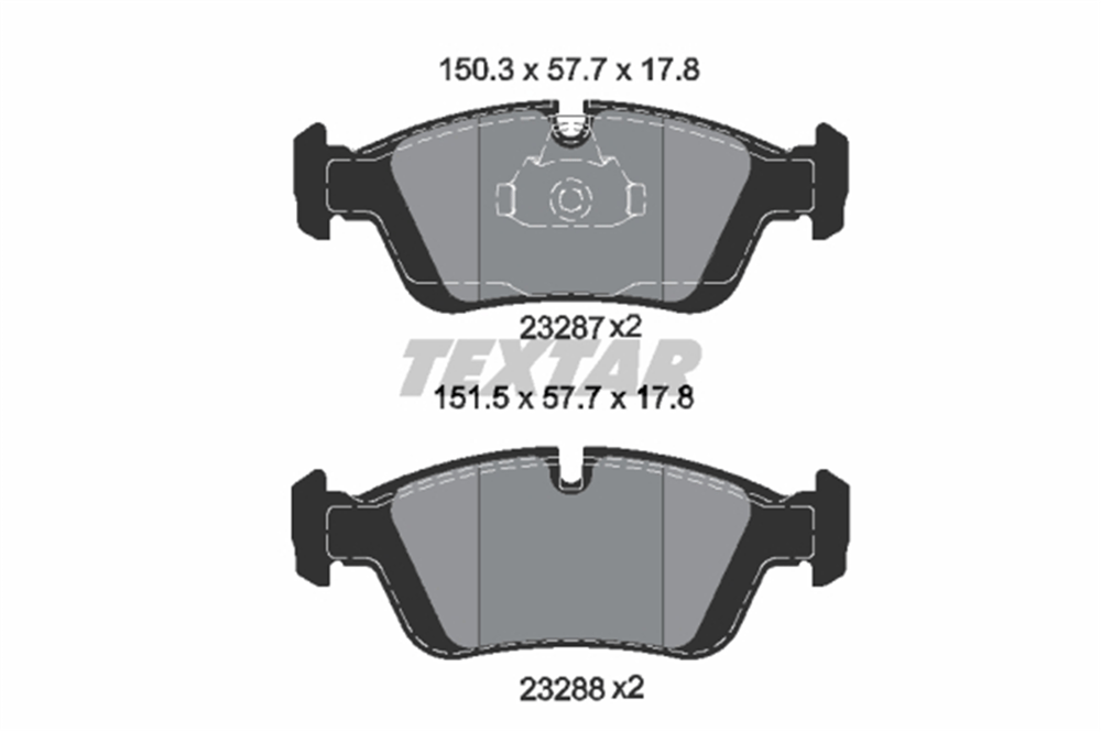 TEXTAR 2328702 - Fren Balatasi Ön - Bmw E36-e46