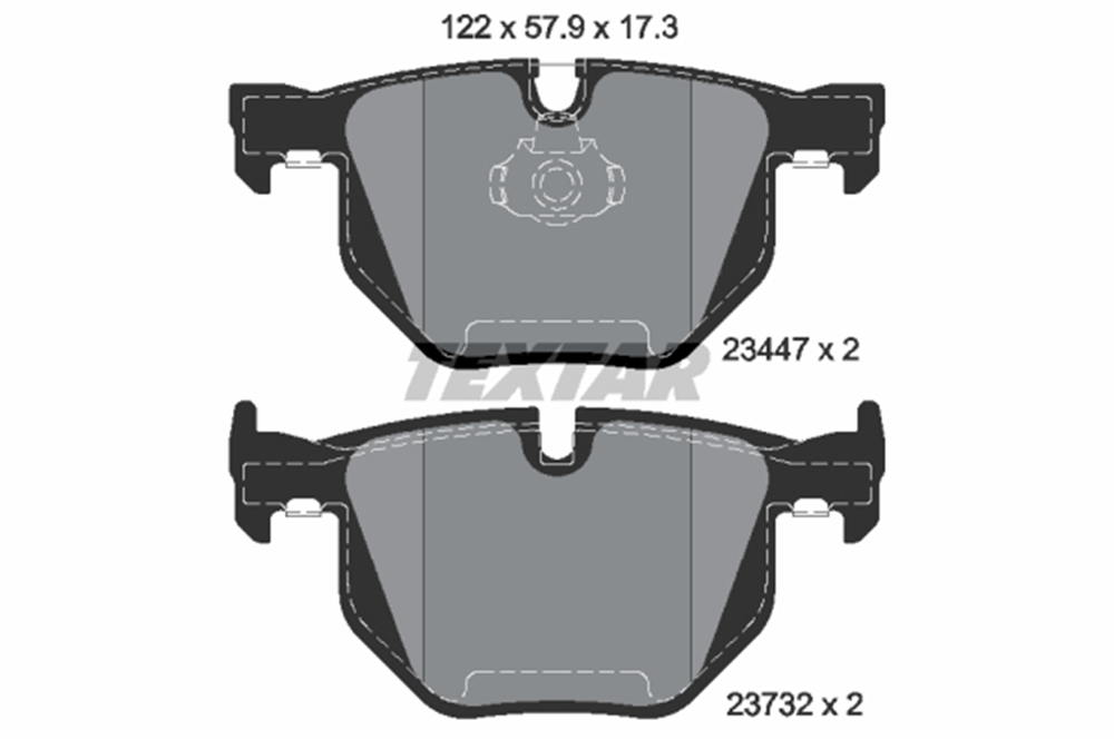 TEXTAR 2344704 - Fren Balatasi Arka - Bmw X5 E70-x5 F15-x6 E71-x6 F16