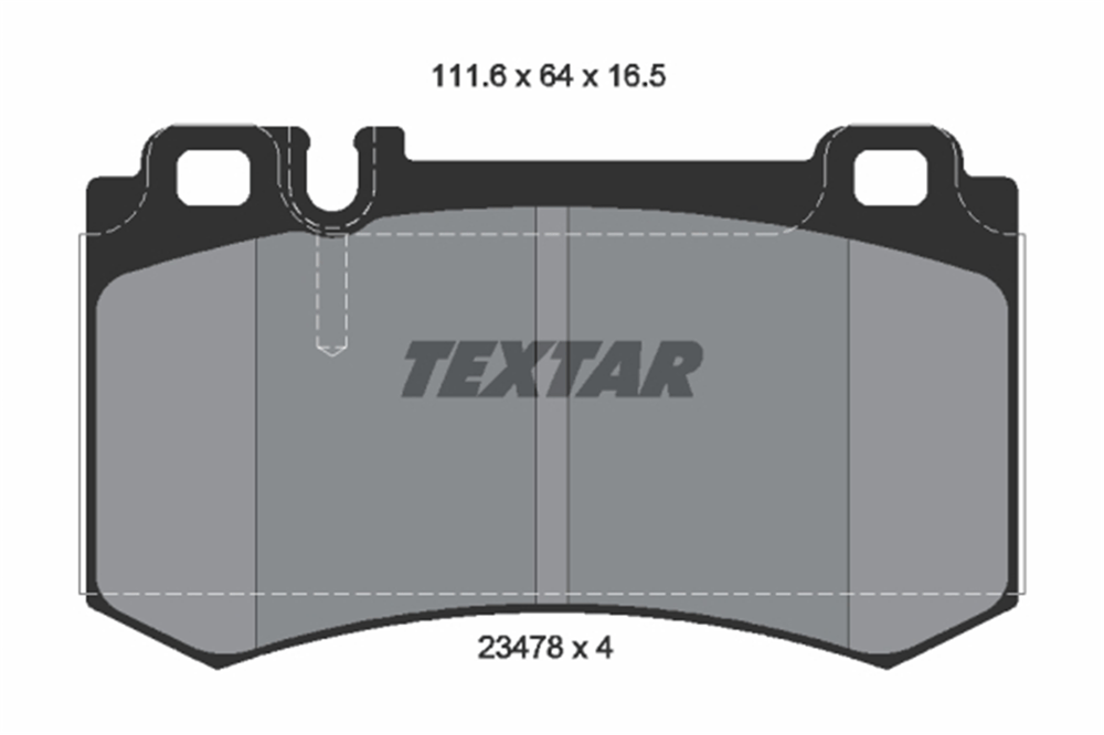 TEXTAR 2347801 - Fren Balatasi Arka - Mercedes W219-215-220