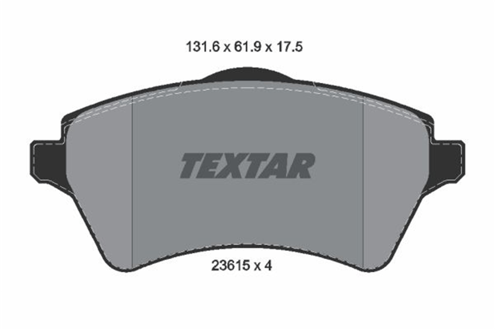 TEXTAR 2361501 - Fren Balatasi Ön - Bmw Freelander 1